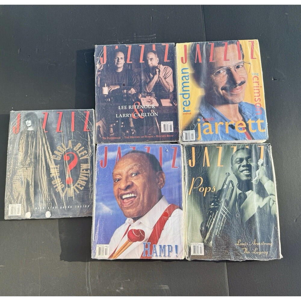 Lot of 5 Jazziz Magazines Unique Mix Jazz Music Keith Jarrett Dr. John